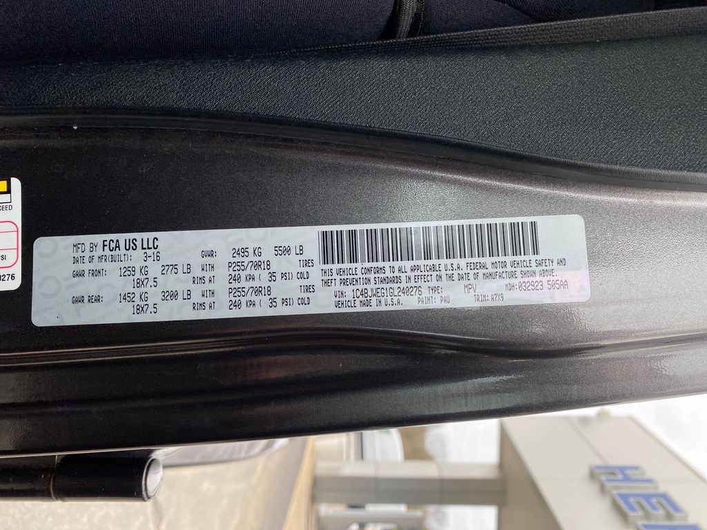 2016 Jeep Wrangler Unlimited Sahara