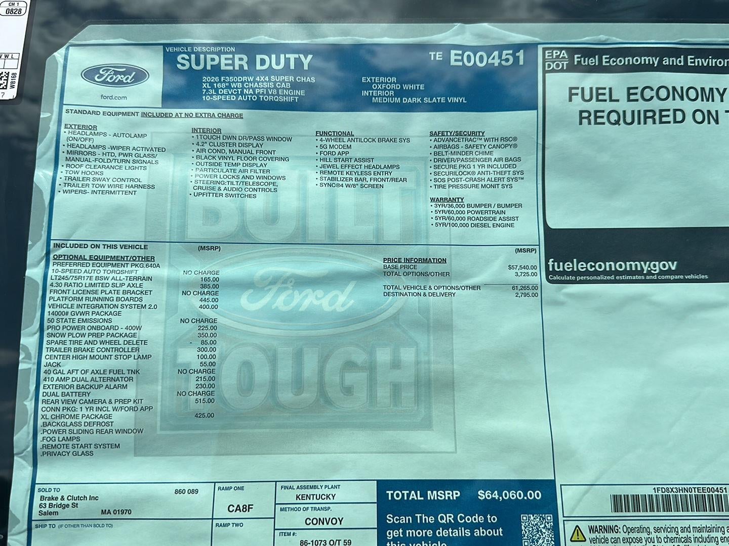 2026 Ford Super Duty F-350 DRW XL