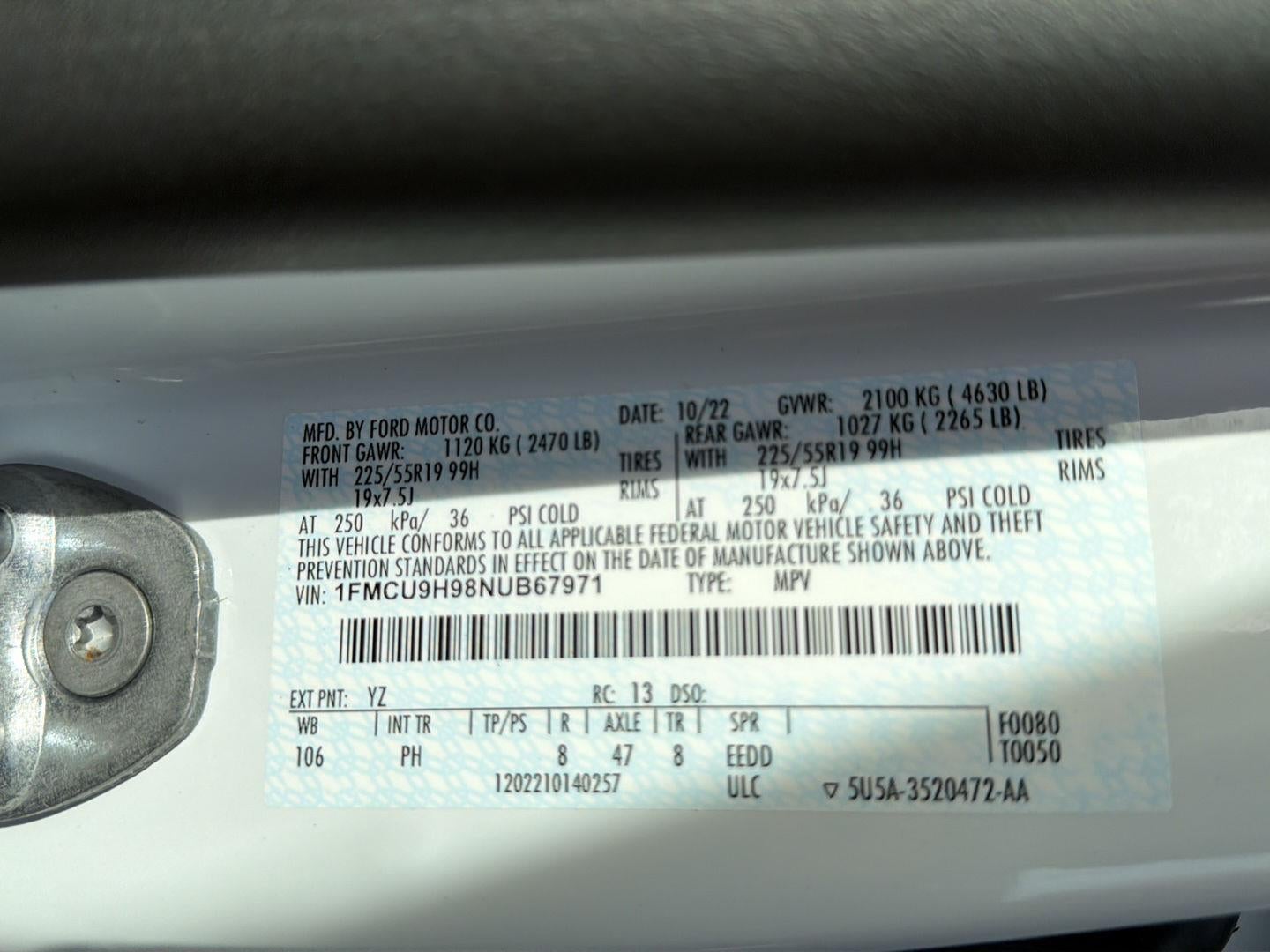 2022 Ford Escape SEL