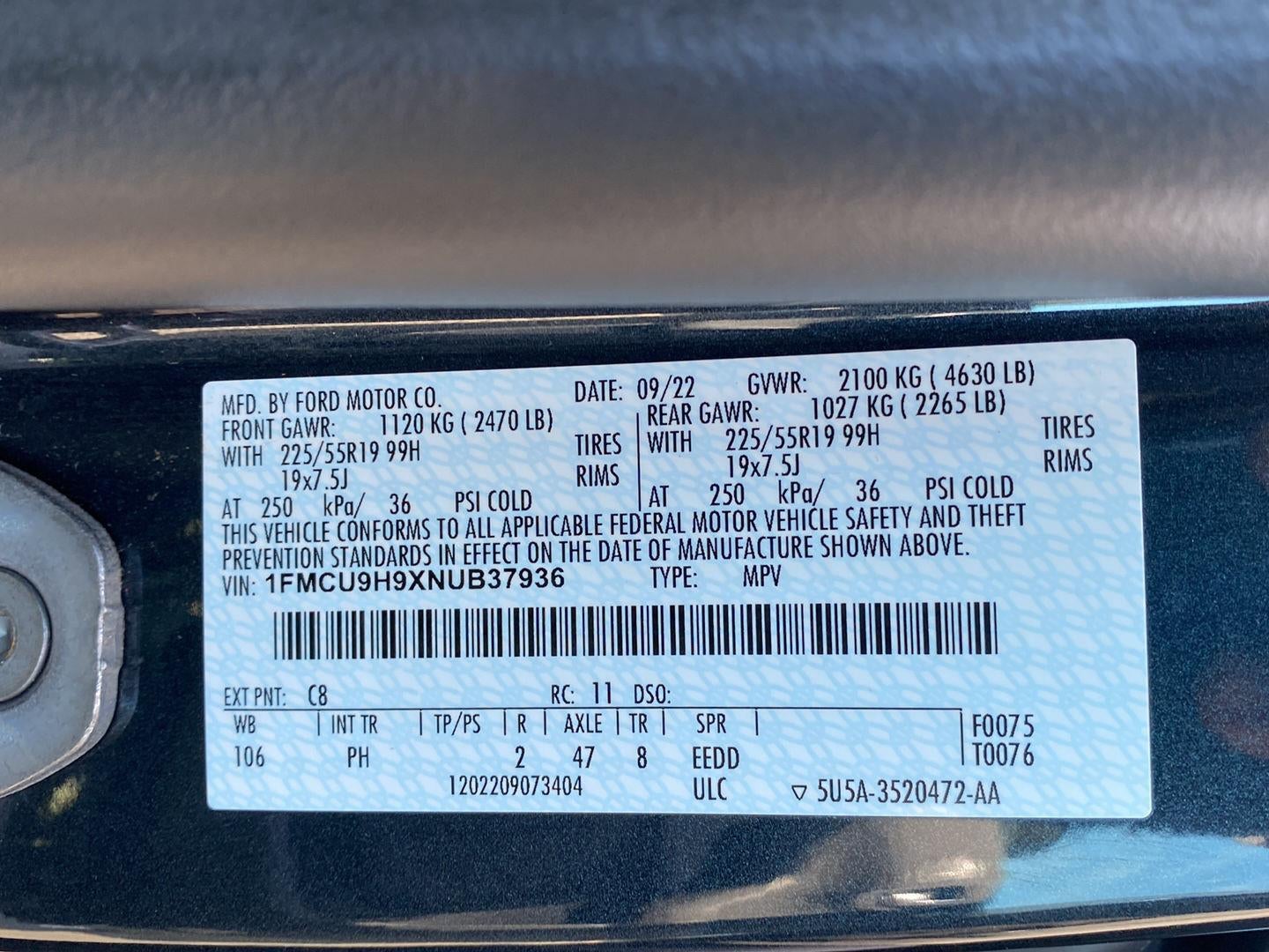 2022 Ford Escape SEL