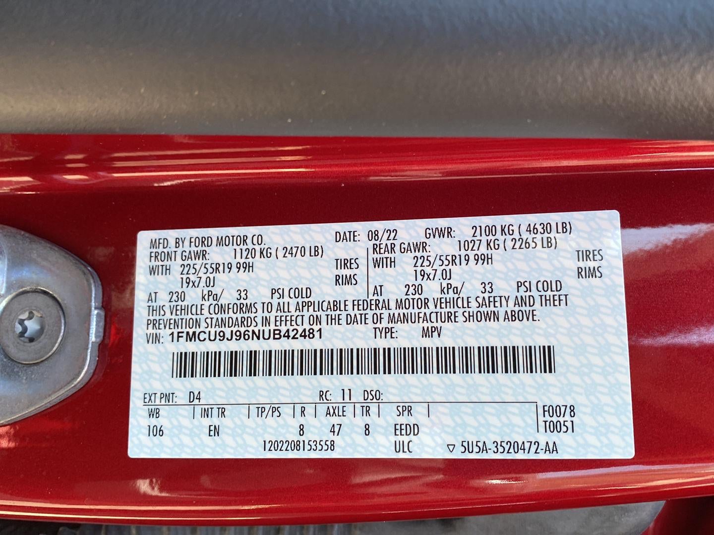 2022 Ford Escape Titanium