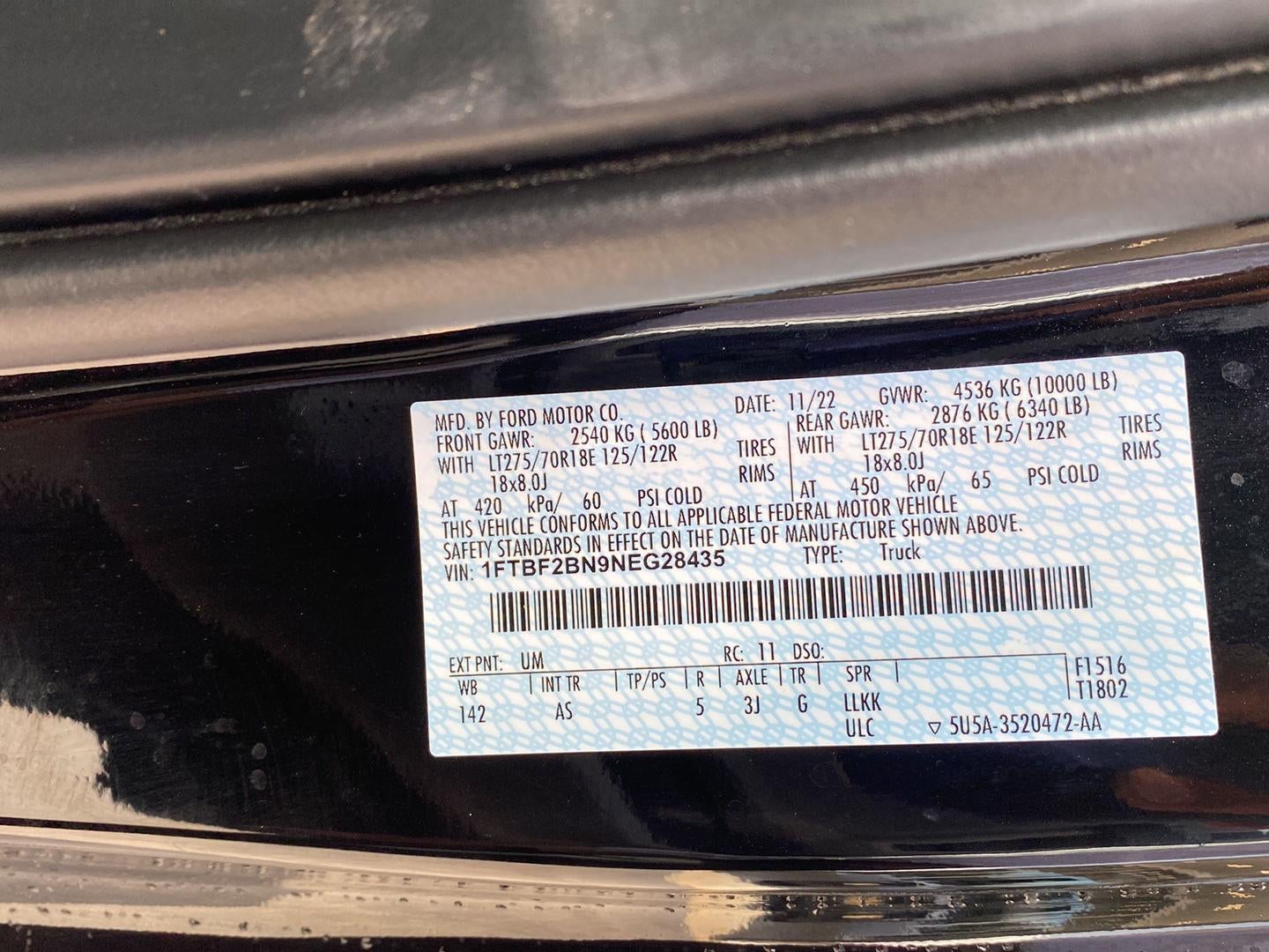2022 Ford F250 SUPER DUTY Base