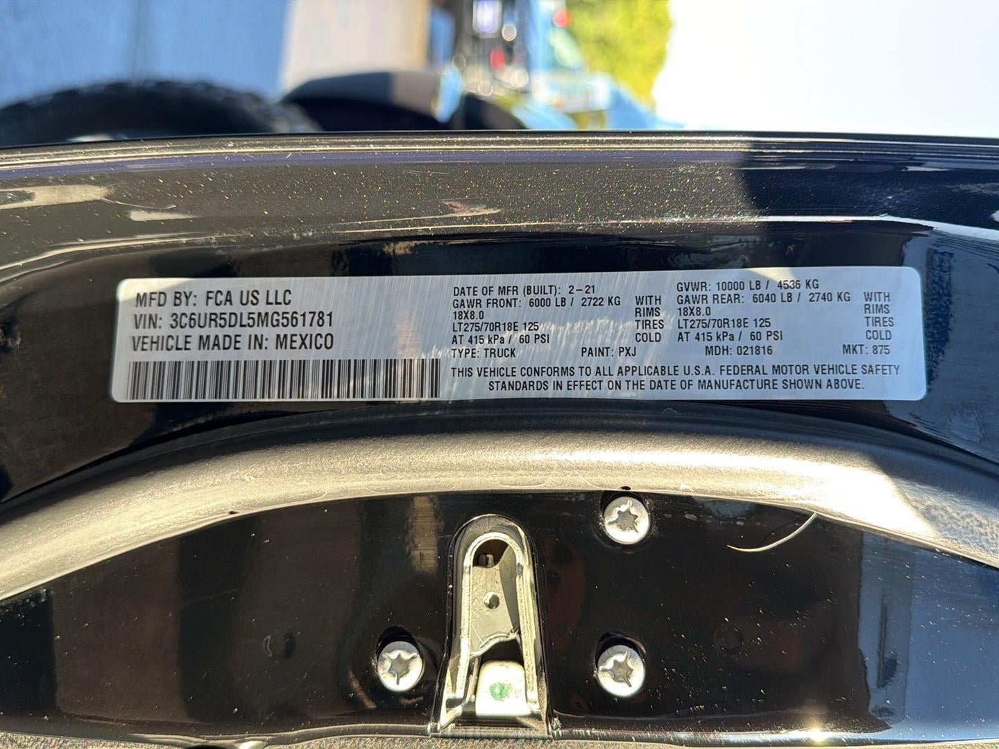 2021 RAM 2500 Big Horn