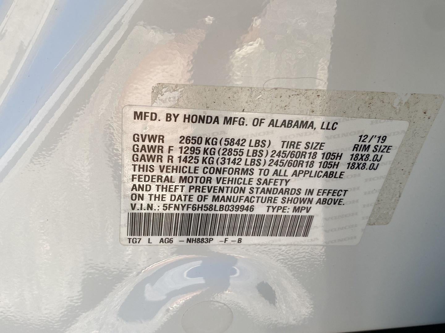 2020 Honda Pilot EX-L