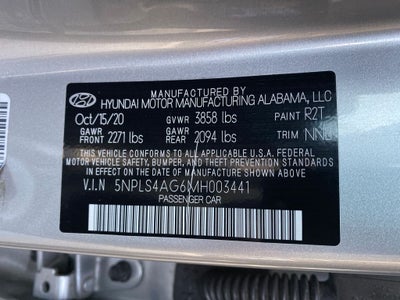 2021 Hyundai Elantra SEL