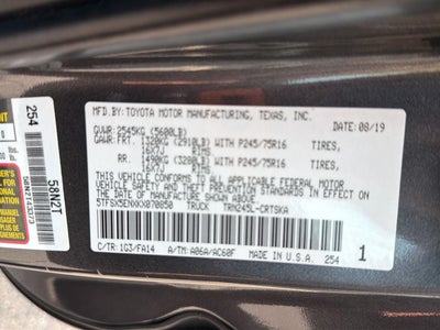 2019 Toyota Tacoma SR